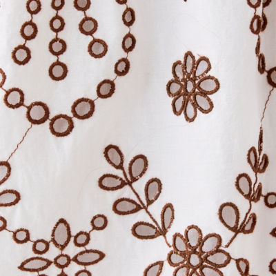 Ketsia Eyelet Off-the-Shoulder Top, French Roast Engineered Medallion Eyelet, swatch