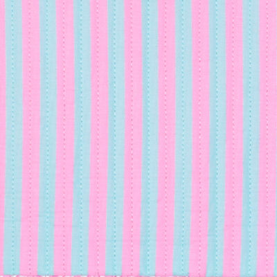 Ruffle Pouch, Fresh Water Blue X Conch Shell Pink Stripe, swatch