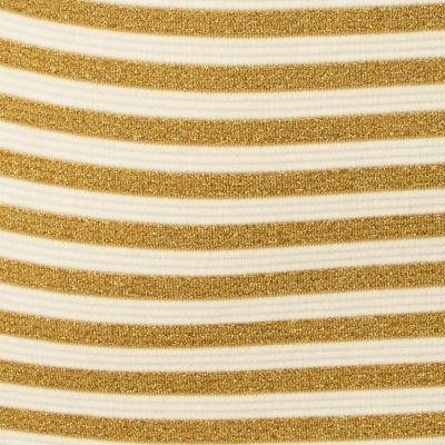 Fallon Dress, Gold Metallic Ottoman Stripe, swatch