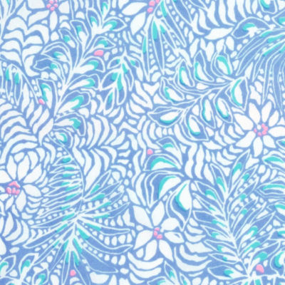Printed Dinner Napkins, Jacaranda Blue Summer Shorelines Napkin, swatch
