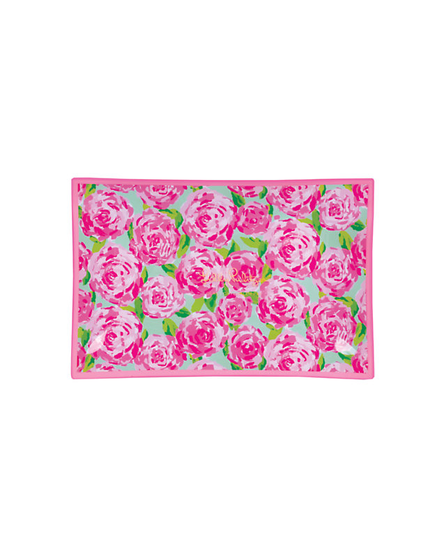 Large Glass Catchall Tray, , large - Lilly Pulitzer