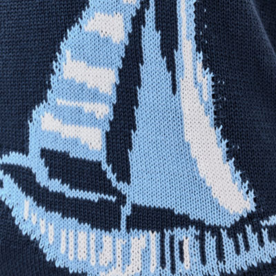 Emra Sweater Tank, Low Tide Navy Apres Sail Jacquard, swatch