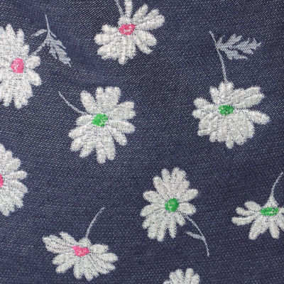 Colette Mini Skort, Low Tide Navy Petal Toss Metallic Jacquard, swatch