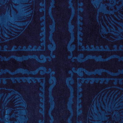 Jacquard Beach Towel, Low Tide Navy Shell Shine Engineered Gwp Jacquard Towe, swatch