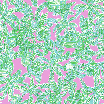 UPF 50+ Luxletic Renay Tank Top, Mandevilla Baby Pink Sand Paradise, swatch