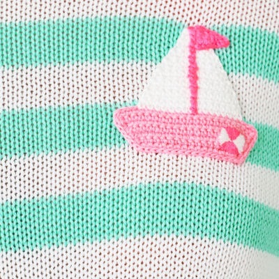 Kellyn Sweater, Mint Condition Nauti Stripe, swatch