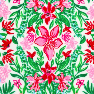 Paradise Blanket, Multi Glowing Gardens Engineered Blanket, swatch