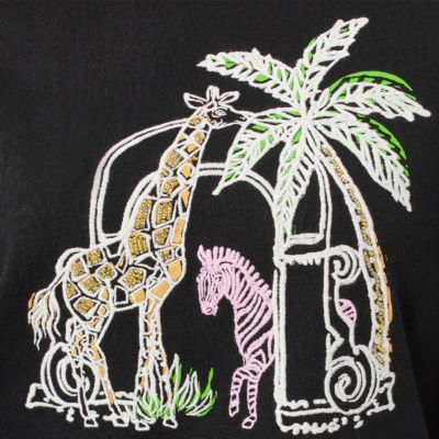 Ballad Cotton Sweatshirt, Multi Lillys Zoo Embellishment, swatch
