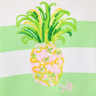 Ballad Cotton Sweatshirt, Multi Pineapple Embellishment, swatch