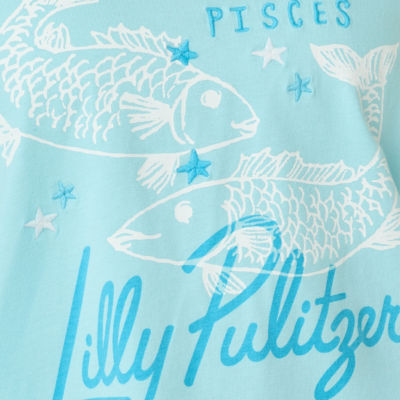 Stella Pisces Zodiac Knit Top, Multi Pisces Graphic, swatch