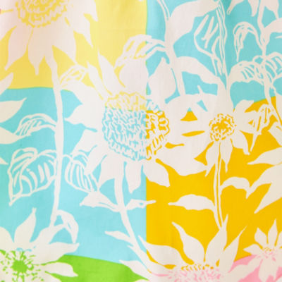 Jaydis Top, Multi Via Sunny Sunflowers, swatch