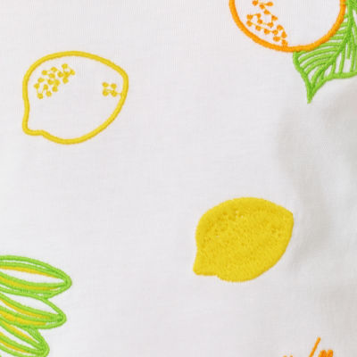 Girls Mini Clairmont Top, Multi Zesty Childrens Graphic, swatch