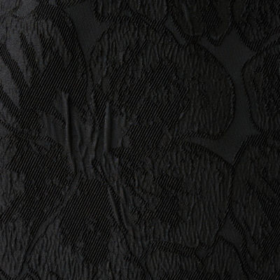 27" Jarrae Jacquard High Rise Crop Flare Pant, Noir Exploded Flower Stretch Jacquard, swatch