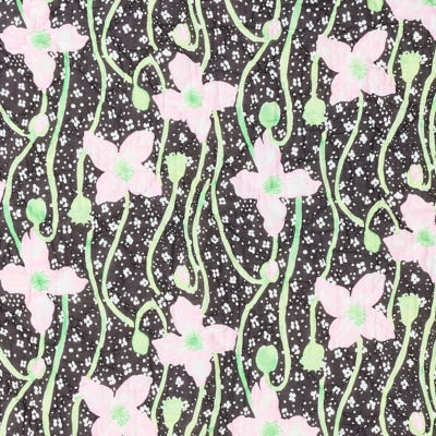Dinner Napkins With Holder, Onyx Blushing Blooms, swatch