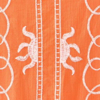 Rozalie Maxi Dress, Papaya Frond Fantasy Embroidery, swatch