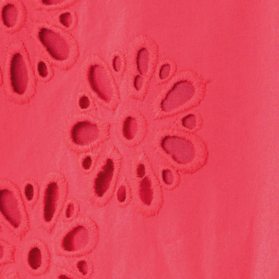 Castine Short Sleeve Top, Paradise Punch Medallion Petals Eyelet, swatch