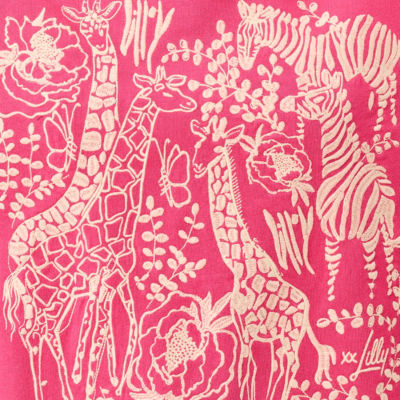 Ballad Cotton Sweatshirt, Pink Aster Safari Embroidery, swatch