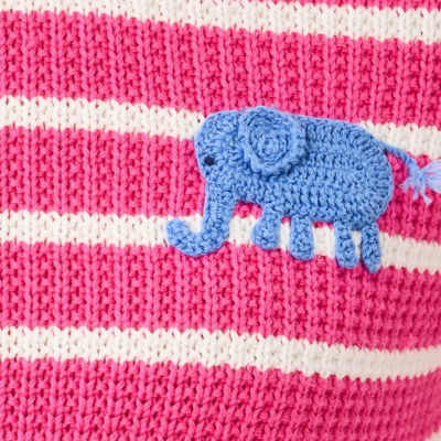Jovienne Sweater, Pink Aster Shine Bright Stripe, swatch