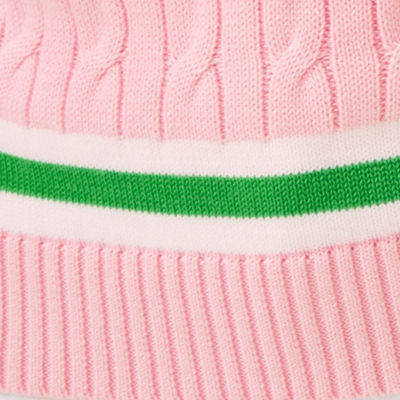 Brockton Cotton Sweater, Pink Muse X Fauna Green Tipping, swatch