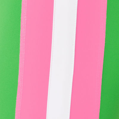 UPF 50+ Luxletic 24" Weekender High Rise Midi Legging, Putting Green Colorblock Stripe, swatch