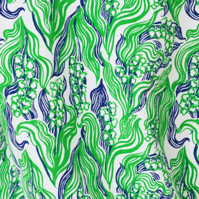 Marleigh Maxi Shift Dress, Putting Green Oversized Lilly Of The Valley, swatch