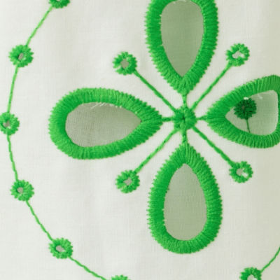 Lissette Eyelet Midi Dress, Putting Green Spring Showers Eyelet, swatch