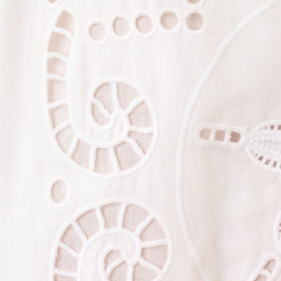 5" Kilah High Rise Eyelet Short, Resort White Shell Of A Time Engineered Eyelet, swatch