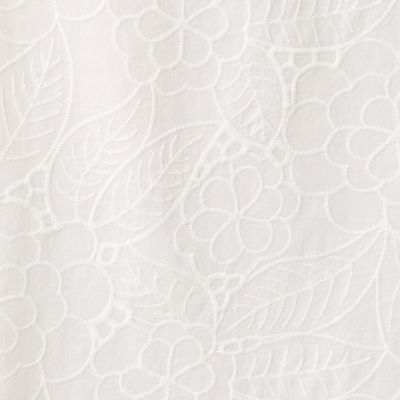 Haliey Dress, Resort White Sunshowers Embroidery, swatch