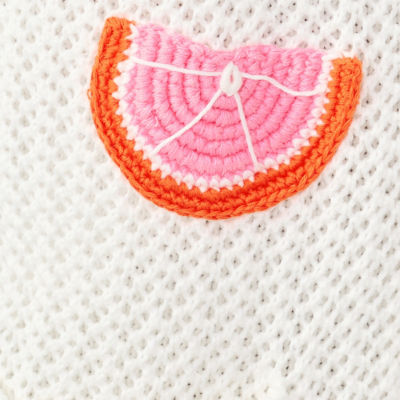 Cormac Mesh Sweater Set, Resort White Tooty Fruity Crochet, swatch