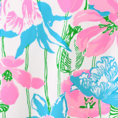 Phillipa V-Neck Stretch Dress, Resort White Viney Liney Engineered Woven Dress, swatch