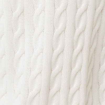 Brockton Crew Neck Cardigan, Resort White X Conch Shell Pink Tipping, swatch