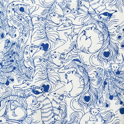 UPF 50+ Luxletic Caleta Skort, Starlight Navy Zoology Engineered Luxletic Skort, swatch