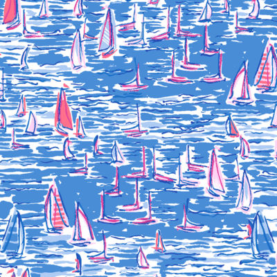 UPF 50+ Luxletic Renay Tank Top, Zanzibar Blue Boatylicious, swatch